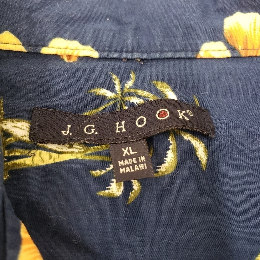 J.G. Hook Mens Tiki Hut Hawaiian Shirt Size XL - Picture 4 of 6